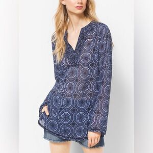 Michael Kors Printed Georgette Tunic